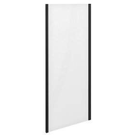 Turin Matt Black 700 x 1850 Side Panel Large Image