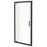 Venice Matt Black 760 x 1850 Pivot Shower Door