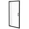Turin Matt Black 800 x 1850 Pivot Shower Door  Feature Large Image