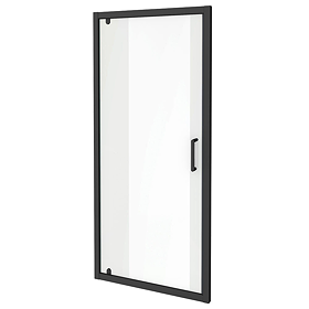 Venice Matt Black 800 x 1850 Pivot Shower Door