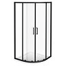 Turin Matt Black 900 x 900mm Quadrant Shower Enclosure  Feature Large Image