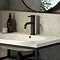 Turin Matt Black Round Basin Mono Mixer Tap  Feature Large Image