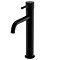 Toreno Matt Black Round High Rise Mono Basin Mixer Tap  Profile Large Image