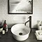 Toreno Matt Black Round High Rise Mono Basin Mixer Tap  Feature Large Image