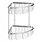 Turin Modern 2 Tier Corner Fixed Wire Basket  Feature Large Image