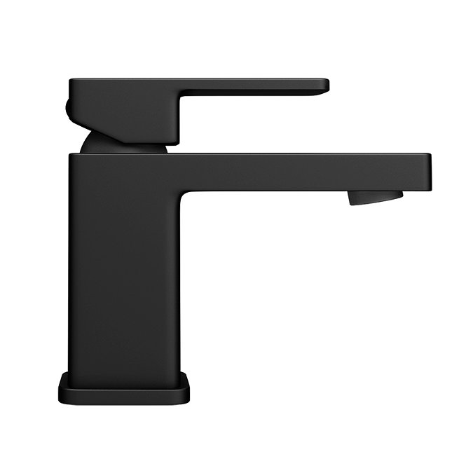 Toreno Modern Black Basin Mono Mixer Tap (No Waste) BLT7132