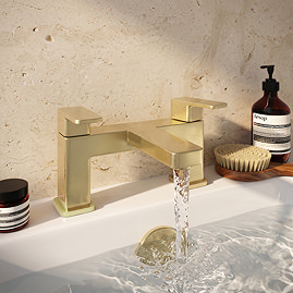 Toreno Modern Brushed Brass Bath Filler Tap