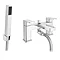 Turin Modern Chrome Bath Shower Mixer Tap Inc. Shower Kit - CPT7131 Large Image