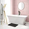 Turin Modern Matt Black Floor Mounted Free-standing Bath Shower Mixer  Profile Large Image