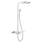 Turin Modern Thermostatic Shower with Shelf + Temperature/Shower Time Display Large Image