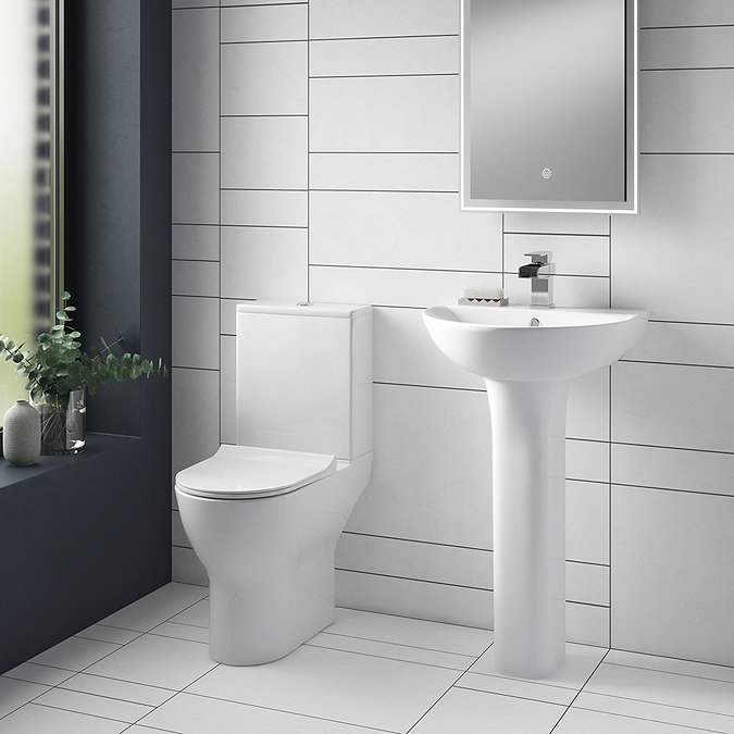 Turin Round 4-Piece Modern Bathroom Suite Large Image