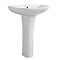 Turin Round Basin 570mm Round 1 TH Basin + Full Pedestal Large Image