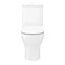 Turin Round Rimless Close Coupled Toilet + Soft Close Seat  In Bathroom Large Image