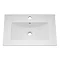 Turin Small Vanity Sink With Cabinet - 500mm Modern High Gloss White  Standard Large Image
