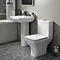 Turin Square Rimless 4-Piece Modern Bathroom Suite Large Image