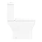 Turin Square Rimless Close Coupled Toilet + Soft Close Seat  In Bathroom Large Image