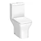 Toreno Square Rimless Close Coupled Toilet + Soft Close Seat  In Bathroom Large Image