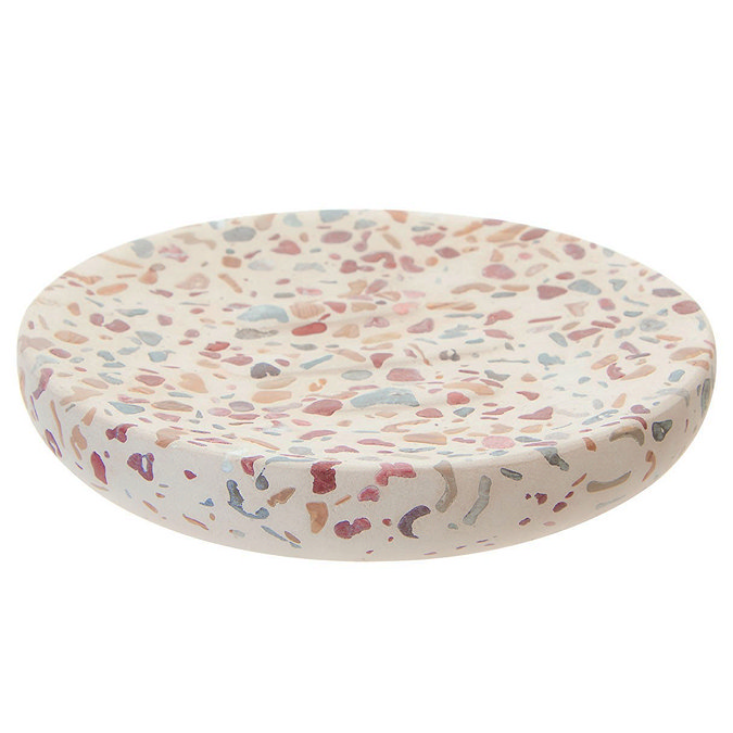 Turin Terrazzo-Effect Concrete Soap Dish Large Image