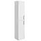 Turin Wall Hung 2 Door Tall Storage Cabinet - High Gloss White Large Image