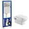 Turin Wall Hung Toilet with Concealed Cistern + Frame  Standard Large Image