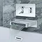 Toreno Wall Mounted Waterfall Bath Filler + Concealed Thermostatic Valve Large Image