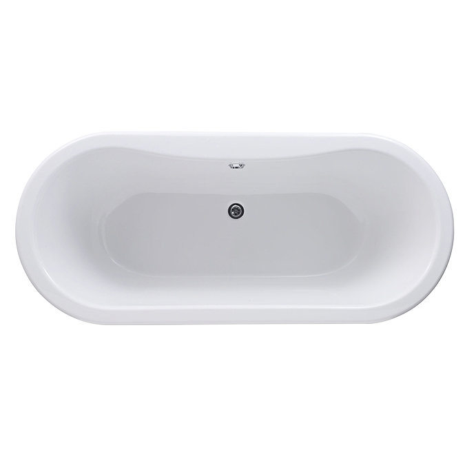 Premier Grosvenor 1700 Double Ended Roll Top Bath Inc. Chrome Legs Profile Large Image