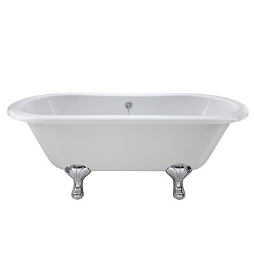 Premier Grosvenor 1700 Double Ended Roll Top Bath Inc. Chrome Legs Profile Large Image