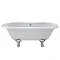 Nuie Grosvenor 1700 x 745mm Double Ended Roll Top Bath with Corbel Leg Set Large Image