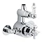 Ultra Traditional Twin Exposed Thermostatic Shower Valve - Chrome - AG302 Large Image