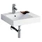 Twyford 3D 500mm 1TH Washbasin with Right Hand Shelf Large Image