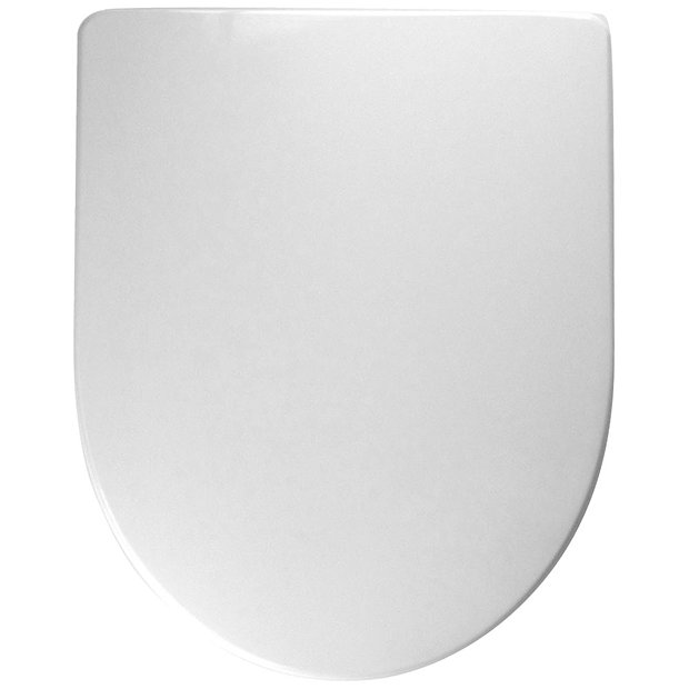 Twyford 3D Soft Close Toilet Seat and Cover with Top Fix Chrome Hinges