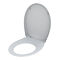 Twyford Alcona Toilet Seat and Cover with Bottom Fix Metal Hinges