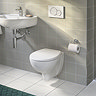 Twyford Alcona Toilet Seat and Cover with Bottom Fix Metal Hinges