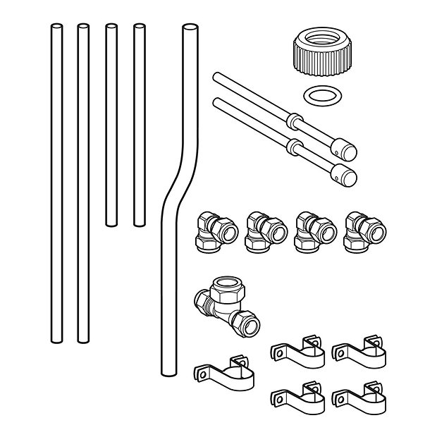 Twyford Concealed Urinal Flushpipes & Spreaders Victorian Plumbing