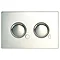 Twyford Dual Flush Mini Plate Push Button - Chrome Large Image