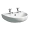 Twyford E100 Round 500 x 410mm 2TH Basin Large Image