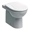Twyford E100 Round Back to Wall WC + Soft Close Seat Large Image
