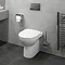 Twyford E100 Round Back to Wall WC + Soft Close Seat  Feature Large Image