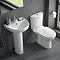 Twyford E100 Round Close Coupled WC + Soft Close Seat  Profile Large Image