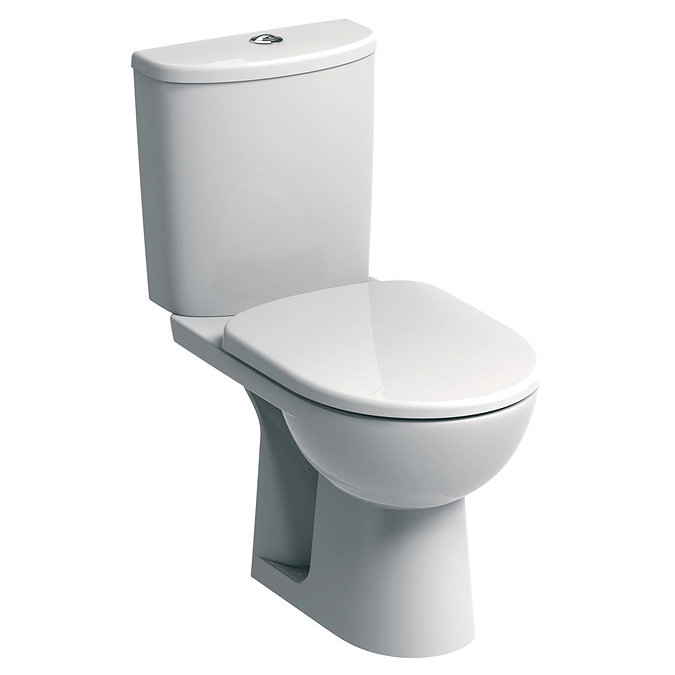 Twyford E100 Round Close Coupled WC + Soft Close Seat Large Image