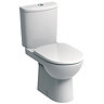 Twyford E100 Round Premium Close Coupled WC + Soft Close Seat Large Image