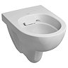 Twyford E100 Round Rimfree Wall Hung WC + Soft Close Seat  Newest Large Image
