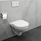 Twyford E100 Round Wall Hung WC + Soft Close Seat  Newest Large Image