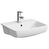 Twyford E100 Square 1TH Semi Recessed Basin Large Image