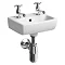 Twyford E100 Square 360mm 2TH Handrinse Basin Large Image