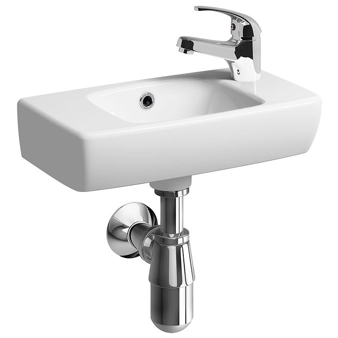 Twyford E100 Square 450mm Compact Handrinse Basin Large Image