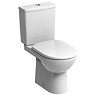 Twyford E100 Square Premium Close Coupled WC + Soft Close Seat Large Image