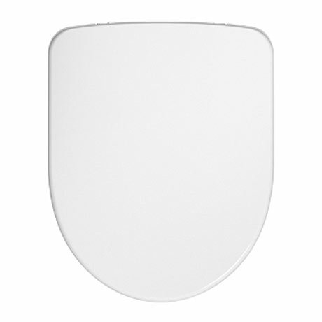 Twyford E100 Square Raised Height Close Coupled WC + Soft Close Seat Profile Large Image