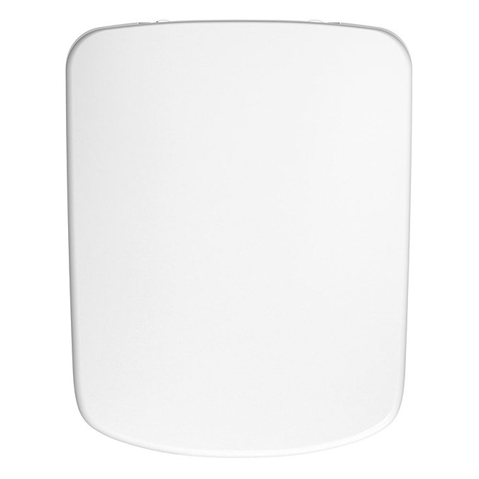 Twyford E100 Square Soft Close Toilet Seat and Cover with Quick Release Large Image