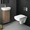 Twyford E100 Square Wall Hung WC + Soft Close Seat  Newest Large Image